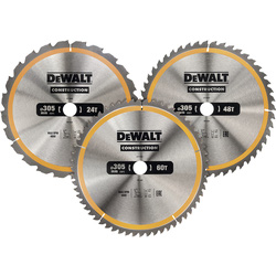DeWalt DeWALT Construction cirkelzaagblad 305x30x3.0mm 24T 48T 60T 42267 van Toolstation