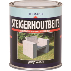 Hermadix Hermadix steigerhout beits 750ml grey wash 43895 van Toolstation