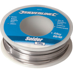 Silverline Soldeertin 60/40 100g rol - 44902 - van Toolstation