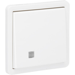 Niko / Niko Hydro drukknop no/ng Wit - met lens