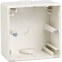 Schneider- Electric / Schneider Systeem-M Opbouwbehuizing 1-voudig Glanzend wit