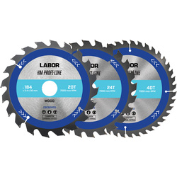 Labor Labor HM cirkelzaagblad hout 184x30x2,2mm - 20,24,40T 45962 van Toolstation