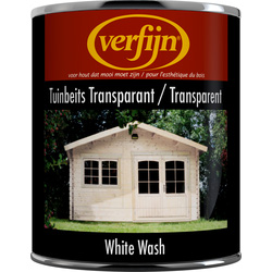 Verfijn Tuin- & Steigerhoutbeits Transparant 750ml white wash - 46391 - van Toolstation