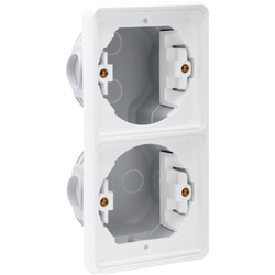 Niko / Niko Hydro dubbele inbouwkader Wit verticaal