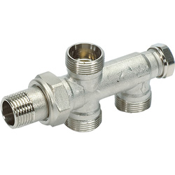 Begetube Begetube onderverdeelstuk 1/2" - M24 Vloer 2-pijps 48600 van Toolstation