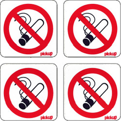 Verboden te roken 5x5cm sticker - 48926 - van Toolstation