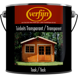 Verfijn Tuin- & Steigerhoutbeits Transparant 2,5L teak - 50756 - van Toolstation