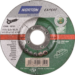 Norton Expert Norton Expert doorslijpschijf steen 115x3,2x22,23mm - 51406 - van Toolstation