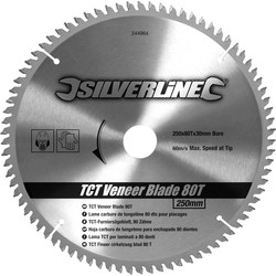 Silverline HM cirkelzaagblad 250x30mm 80T - 51724 - van Toolstation