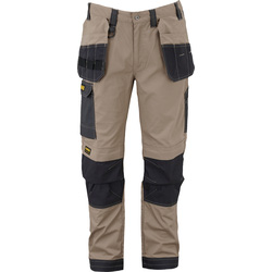 DeWALT / DeWALT Aspen werkbroek met holsterzakken en kniezakken 56 beige