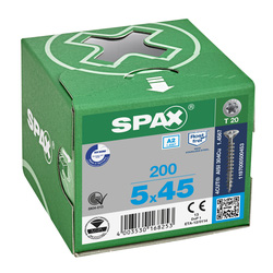 Spax universele schroeven T-STAR plus platkop voldraad RVS