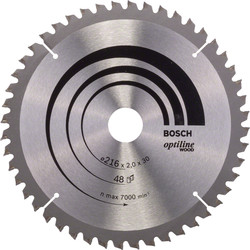 Bosch Bosch optiline cirkelzaagblad hout 216x30x20mm 48T 54512 van Toolstation