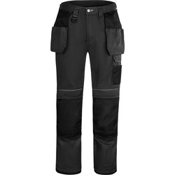 Portwest Portwest Urban werkbroek met holsterzakken en kniezakken + gratis kniestukken 46 zwart - 55093 - van Toolstation