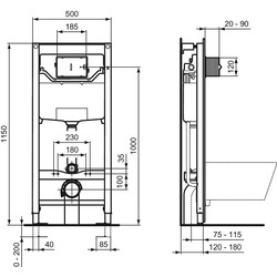 Ideal Standard ProSys inbouwreservoir