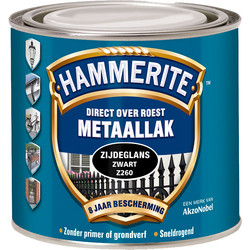 Hammerite Hammerite zijdeglans metaallak 250ml zwart Z260 55508 van Toolstation