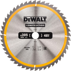 DeWalt DeWALT Construction cirkelzaagblad 305x30x3.0mm 48T 60674 van Toolstation