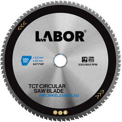 Labor / Labor zaagblad sandwichpanelen 320x25x2,2mm 84T