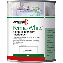 Zinsser Zinsser Perma-White mat interieurverf 1L wit - 62465 - van Toolstation