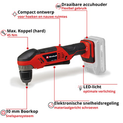 Einhell TE-AD 18 Li - Solo - Accu Haakse Boor-/Schroefmachine - Power X-Change