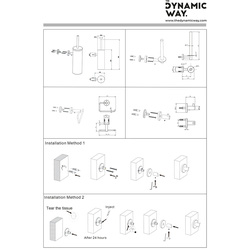 Dynamic Way RVS toilet accessoires set
