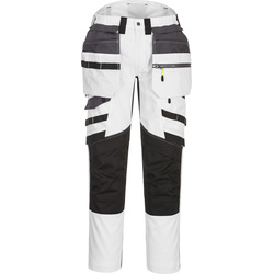 Portwest / Portwest DX4 stretch werkbroek met afneembare holsterzakken 56 wit/grijs