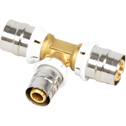 Begetube / Begetube pers T-stuk verloop 20x16x20mm