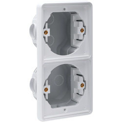 Niko / Niko Hydro dubbele inbouwkader Grijs verticaal