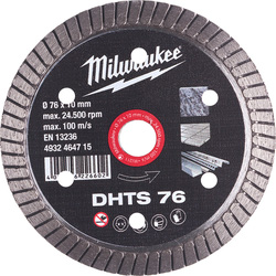 Milwaukee Milwaukee Diamantslijpschijf natuursteen/keramiek DHTS 76 mm 70582 van Toolstation