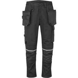 Portwest / Portwest WX2 Eco craft werkbroek met holsterzakken en kniezakken 58 Zwart