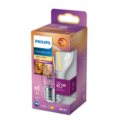 Philips LED lamp transparant E27