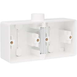 Niko / Niko Hydro dubbele doos 1 ingang Wit horizontaal