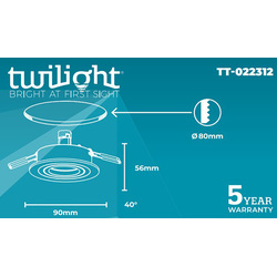 Twilight 3-ring inbouwspot rond richtbaar IP20