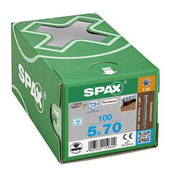 Spax T-STAR plus platkop RVS vlonderschroeven