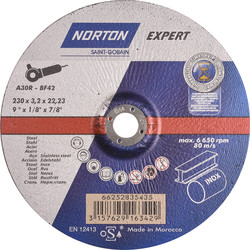 Norton Norton Expert doorslijp komschijf staal/inox 230x3,2x22,23mm - 77853 - van Toolstation