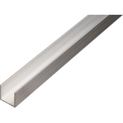 Profiel U-vorm aluminium 15x15x15x1,5mm 2,6m - 78589 - van Toolstation