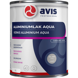 Avis Avis Aqua Aluminium Lak  9006 1 L 1L RAL 9006 - 79716 - van Toolstation