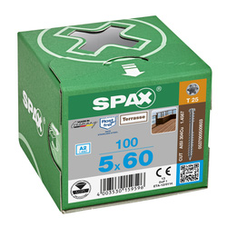 Spax T-STAR plus platkop RVS vlonderschroeven