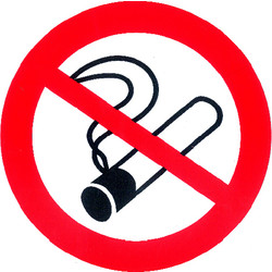 Verboden te roken * Ø18cm PVC bord - 84656 - van Toolstation