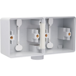 Niko / Niko Hydro dubbele doos 1 ingang Grijs horizontaal