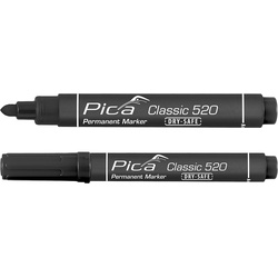 Carton Pica Classic 520/46 Permanent Marker zwart ronde punt 91384 van Toolstation