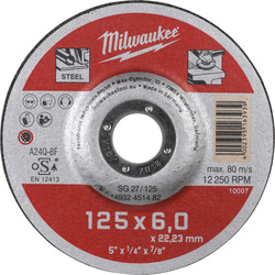 Milwaukee Milwaukee Afbraamschijf metaal Contractor SG 27 125 x 6 mm 92196 van Toolstation