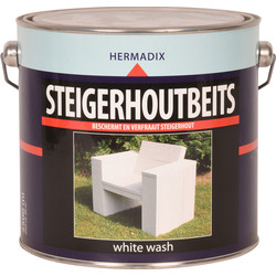 Hermadix Hermadix steigerhout beits 2,5L white wash - 95820 - van Toolstation