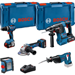 Bosch / Bosch 18V GSB + GBH + GWS + GSA + GLI combopack 18V Li-ion