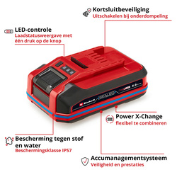 Einhell 18V/3.0Ah SEALED Accu plus