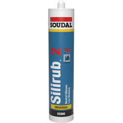 Soudal / Soudal Silirub 2 Siliconenkit Transparant Grijs 300ml