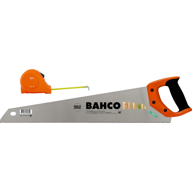 Bahco PrizeCut handzaag met rolmeter 3m