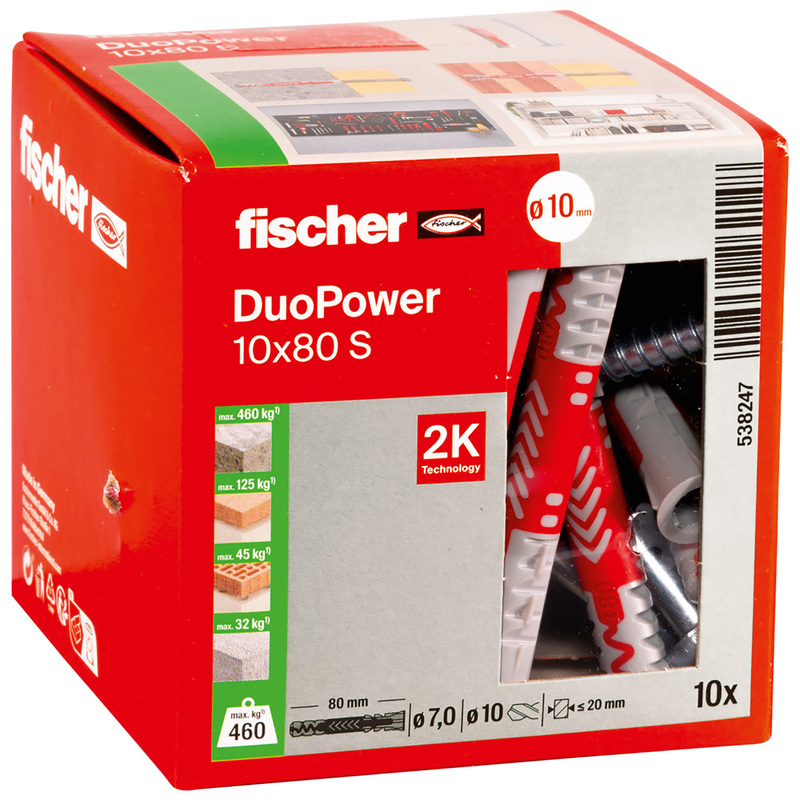 Het beste Melodramatisch Professor Fischer Duopower pluggen + schroef 10x80mm product.blade.meta.title.branding
