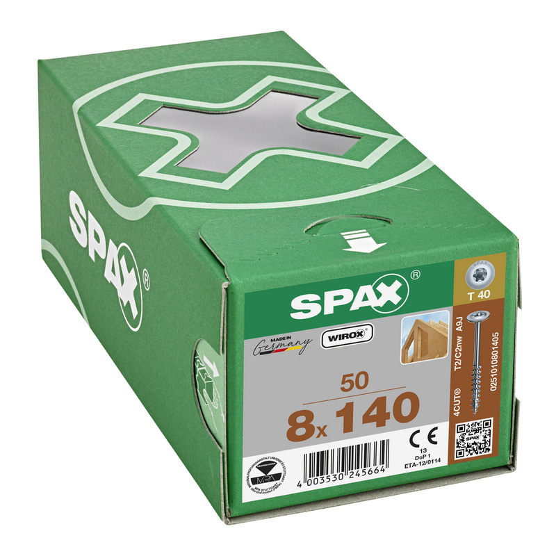 Spax universele schroeven tellerkop deeldraad