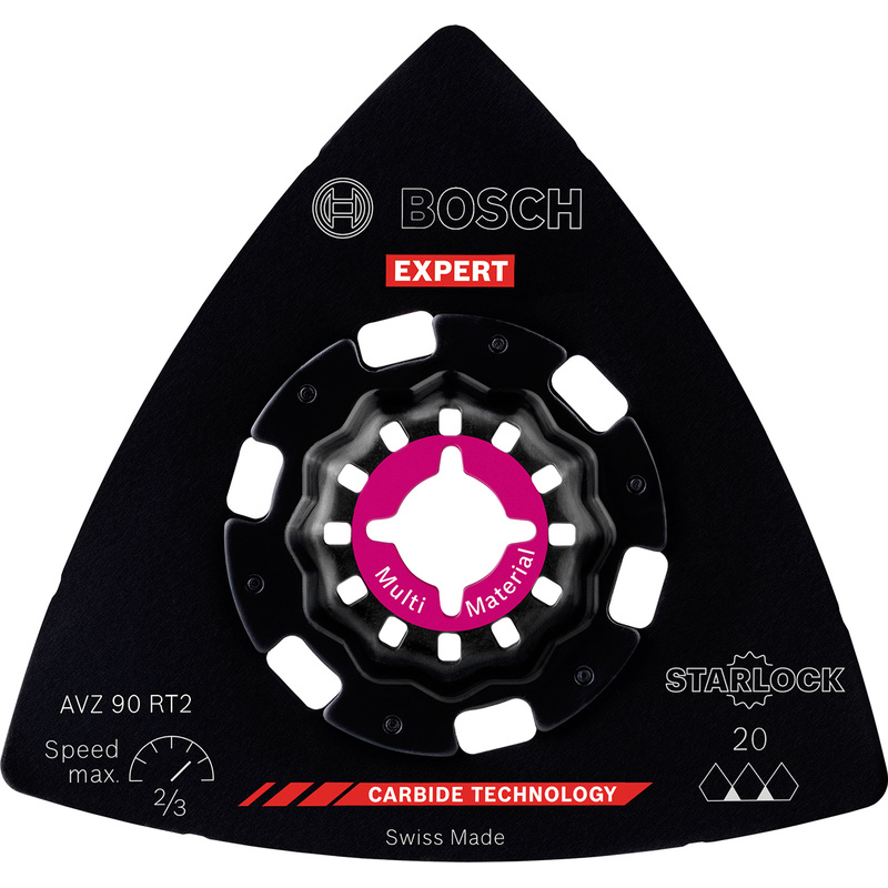 Bosch EXPERT Starlock specie & hout schuurplateau