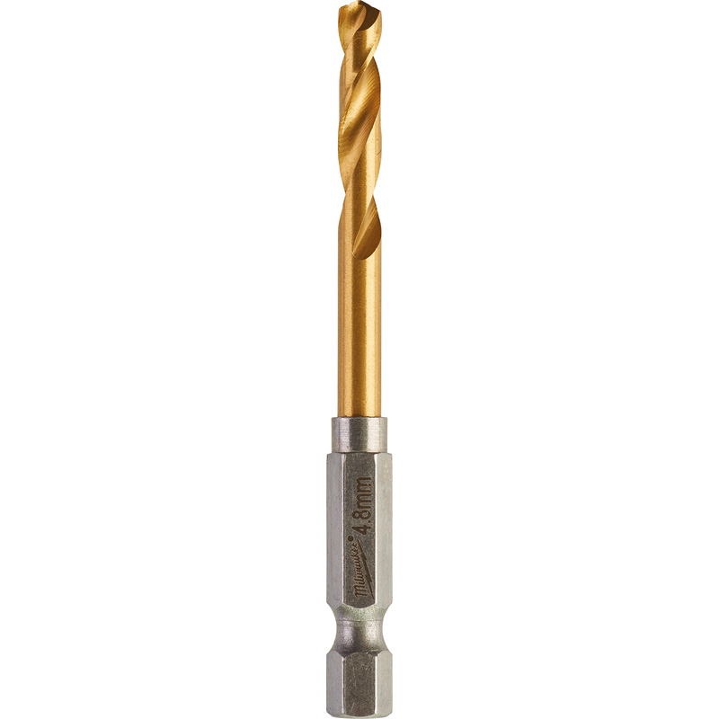 Milwaukee Metaalboor HSS-G Tin Red Hex shockwave